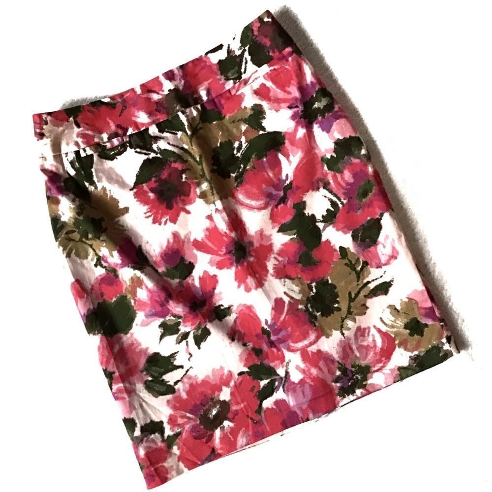 Evan Picone Petite Stretch Floral Sheath Skirt